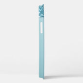 Moderner Blue Glitzer Custom Liebe Couple Foto Case-Mate iPhone Hülle (Rückseite / Rechts)