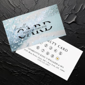 Moderner, Blue-Glitzer Salon, 10 - Begleitkarte