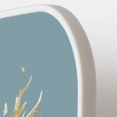 Moderner Blue Gold zweiköpfiger Drache Pickleball Schläger (Linke Seite)