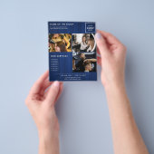 Moderner Blue Minimalistisch Marketing Flyer für S (Gruppe)