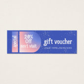 Moderner Blue Pink Gradient Classic Makeup Artist (Vorderseite)