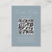 Moderner Blue QR Code UAWG Begleitkarte (Vorderseite)