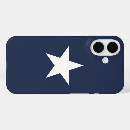 Moderner Blue Star Case-Mate iPhone Hülle (Rückseite (Horizontal))