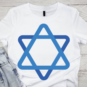 Moderner Blue Star von David T-Shirt