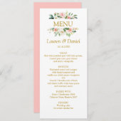 Moderner Blues | Hochzeitsangst von Goldbäuerinnen Einladung (Vorne/Hinten)