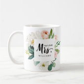 Moderner Blues | WEDING THE future MRS. Typografy Kaffeetasse (Links)