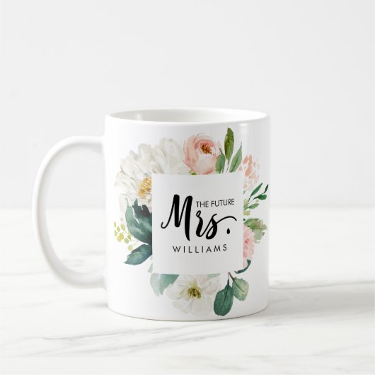Moderner Blues | WEDING THE future MRS. Typografy Kaffeetasse (Links)