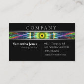 Moderner Blumen-AugeMandala Visitenkarte (Rückseite)