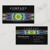 Moderner Blumen-AugeMandala Visitenkarte (Vorne/Hinten)