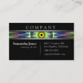 Moderner Blumen-AugeMandala Visitenkarte (Rückseite)