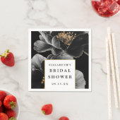 Moderner Blumenchic Elegantes Brautparty Serviette (Beispiel)