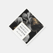 Moderner Blumenchic Elegantes Brautparty Serviette (Ecke)