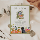 Moderner Blumenfall in der Liebe Brautparty Einladung