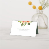 Moderner Blumenfrühling Sommer Bright Bold Platzkarte (Rückseite)