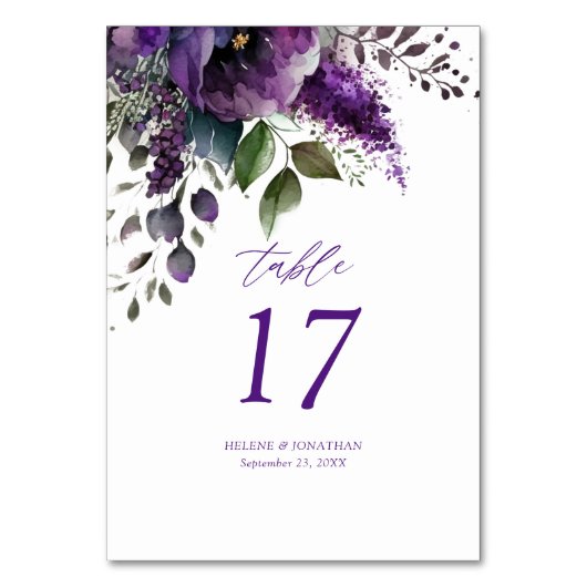 Moderner Blumengarten Botanischer Garten Hochzeits Tischnummer (Rückseite)