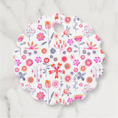 Moderner Blumengarten Geschenkanhänger (Vorderseite)