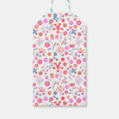 Moderner Blumengarten Geschenkanhänger (Vorderseite)