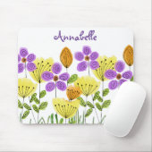 Moderner Blumengarten Sommer Personalisiert Mousepad (Mit Mouse)
