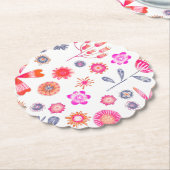 Moderner Blumengarten Untersetzer (angewinkelt)