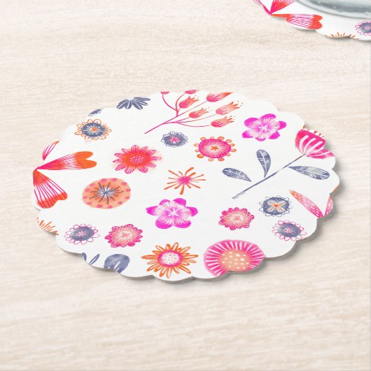 Moderner Blumengarten Untersetzer (angewinkelt)