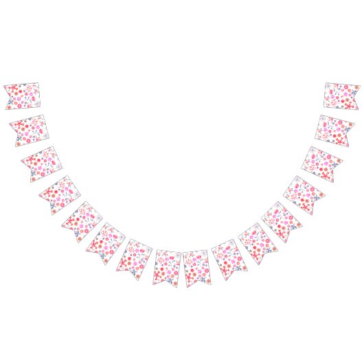 Moderner Blumengarten Wimpelkette (Alle)