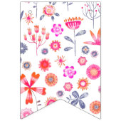 Moderner Blumengarten Wimpelkette (Zweite Fahne)