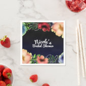 Moderner Blumenglanz Chic Abend Party Empfang Serviette (Beispiel)