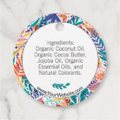 Moderner Blumenhänger-Tag für Ihre Handschuhe 🧼 Geschenkanhänger (Rückseite)