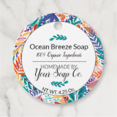 Moderner Blumenhänger-Tag für Ihre Handschuhe 🧼 Geschenkanhänger (Vorderseite)