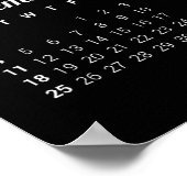 Moderner Blumenkalender 2016 Poster (Ecke)