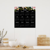 Moderner Blumenkalender 2016 Poster (Küche)