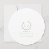 Moderner Blumenkalender Save the Date Einladung (Rückseite)