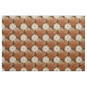 Moderner BlumenKimono-Druck, dunkles Brown und TAN Stoff (Yard (91,4 cm))
