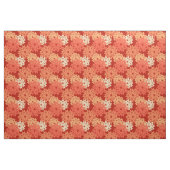 Moderner BlumenKimono-Druck, Mandarine Stoff (Yard (91,4 cm))