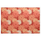 Moderner BlumenKimono-Druck, Mandarine Stoff (Fat Quarter (45,7 x 55,9 cm))