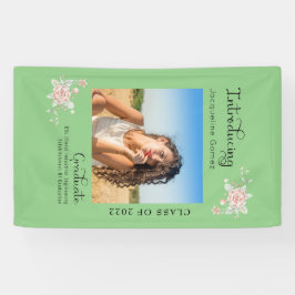 Moderner Blumenkohl-Abschluss 2022 Foto Party Banner