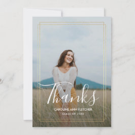 Moderner Blumenkohl-Abschluss Vielen Dank für Ihre Ankündigung