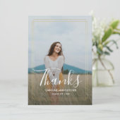 Moderner Blumenkohl-Abschluss Vielen Dank für Ihre Ankündigung (Stehend Vorderseite)