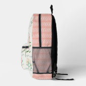 Moderner Blumenrucksack Bedruckter Rucksack (Rechts)
