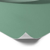 Moderner Blumenwassertropfen Poster (Ecke)