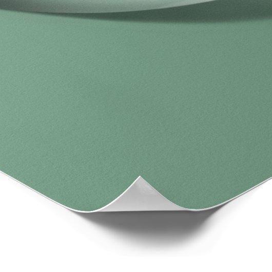 Moderner Blumenwassertropfen Poster (Ecke)
