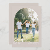 Moderner Blush Arch Joyful Frohe Weihnachten (Vorne/Hinten)