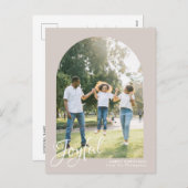 Moderner Blush Arch Joyful Frohe Weihnachten (Vorne/Hinten)