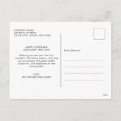 Moderner Blush Arch Joyful Frohe Weihnachten (Rückseite)