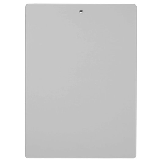 Moderner Blush Pink Girly Grey Monogram Name Klemmbrett (Rückseite)