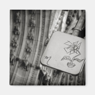 Moderner Blüten-Magnet Magnet