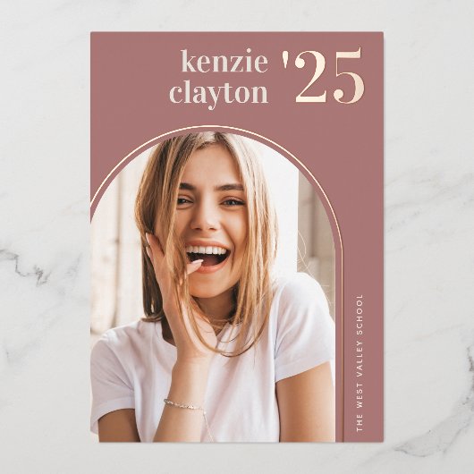 Moderner Bogen | Ankündigung von Abschlüssen (Vorderseite)