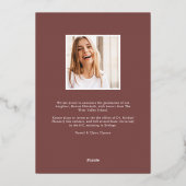 Moderner Bogen | Ankündigung von Abschlüssen (Rückseite)