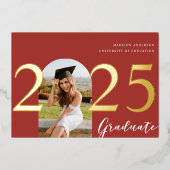 Moderner Bogen | Ankündigung von Foto-Abschluss (Vorderseite)