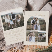 Moderner Bogen | Cream Foto Collage Weihnachten